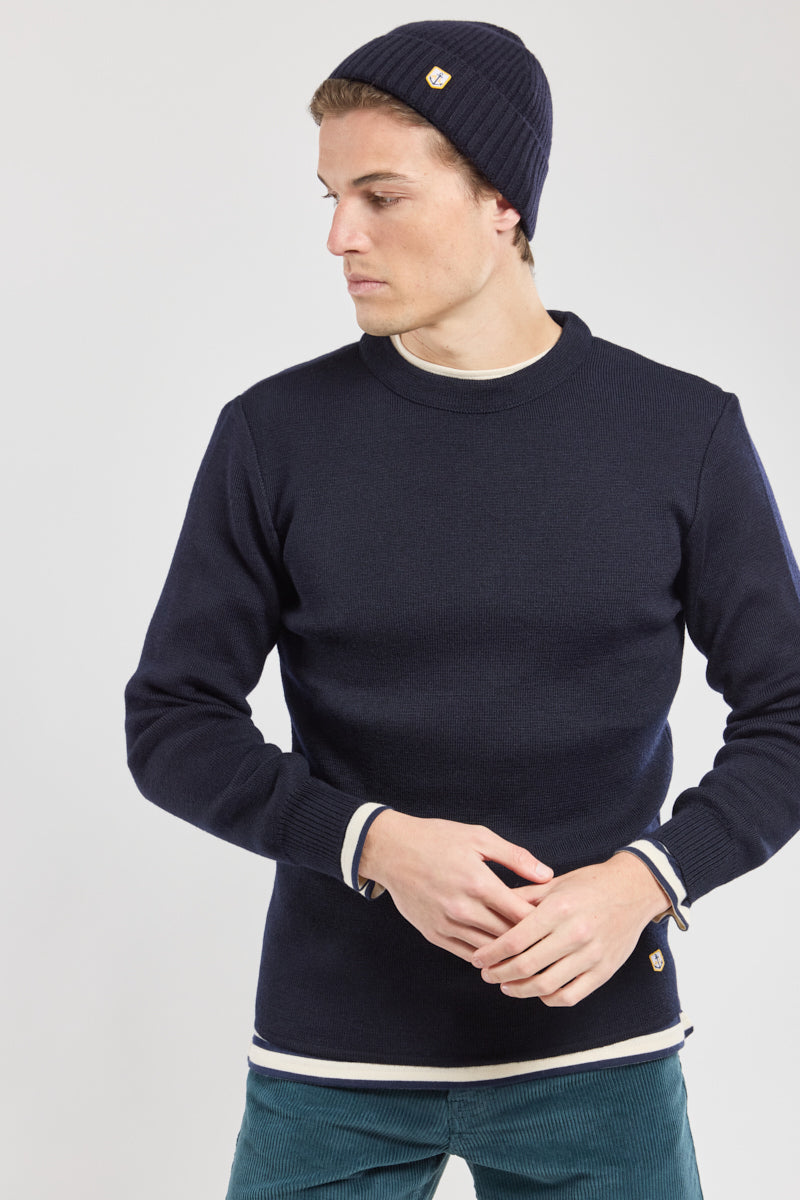 armor-lux-pull-brignogan-homme-100-laine-col-rond image 5