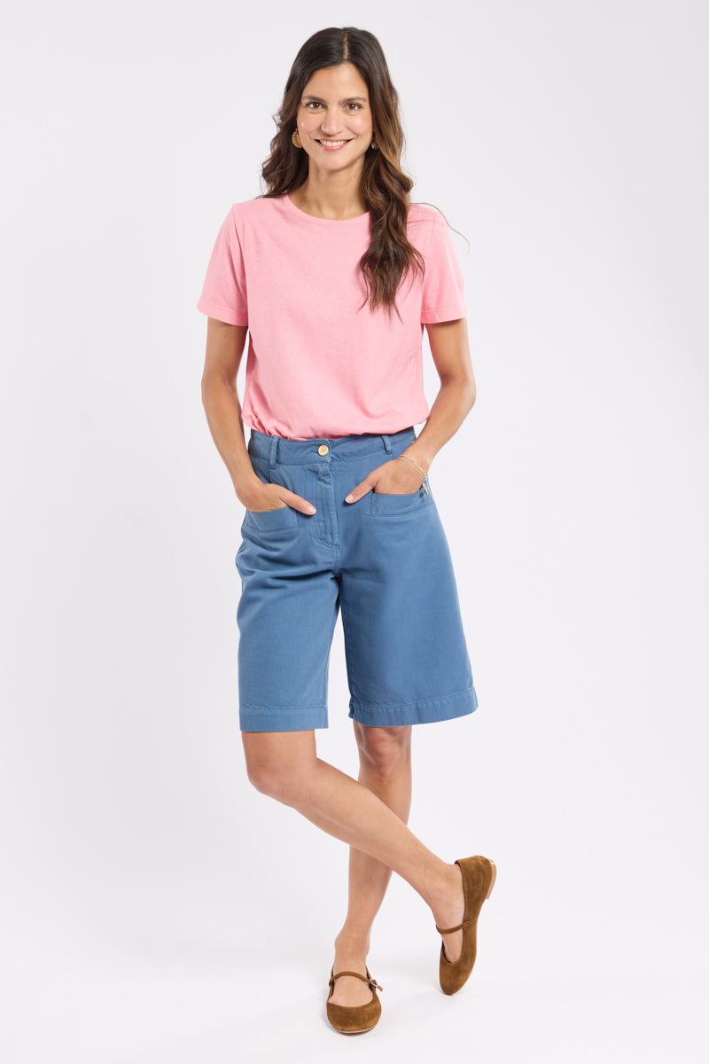 armor-lux-t-shirt-uni-h-ritage-femme-coton-et-lin-70-30 image 3