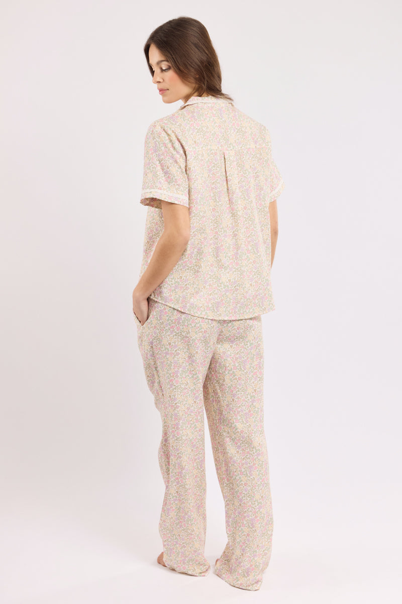 armor-lux-pyjama-imprim-fleurs-femme-coton image 4