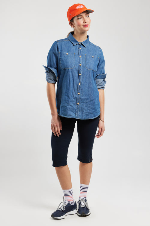 armor-lux-capri-pantacourt-femme-coton-c-tel image 3