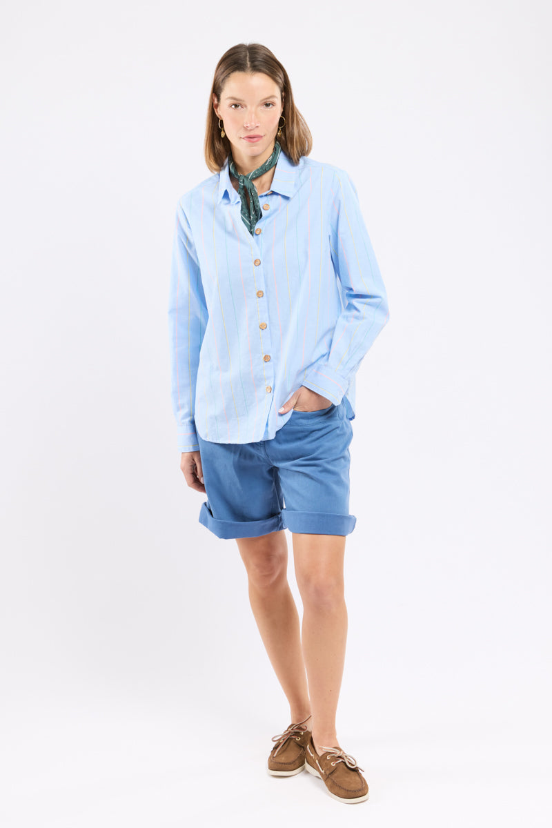 armor-lux-chemise-ray-e-h-ritage-femme-coton-lin-manches-longues image 3