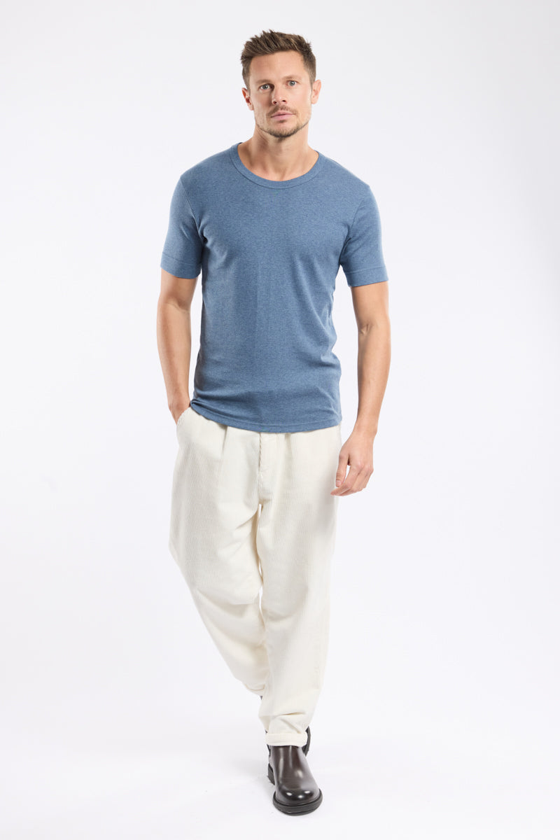 armor-lux-t-shirt-homme-col-rond-coton-pais-uni image 3