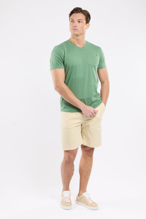 armor-lux-t-shirt-homme-col-v-coton-l-ger-poche-2 image 4