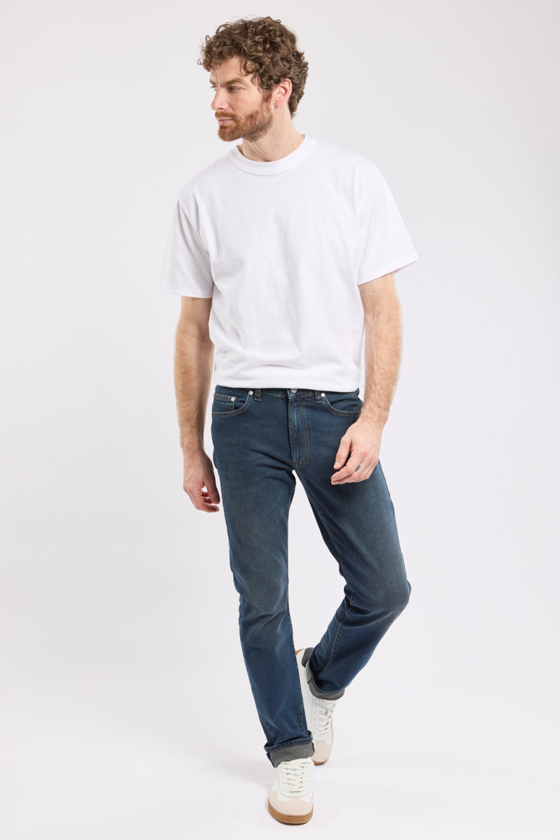 armor-lux-h-ritage-jean-coupe-regular-en-coton-et-lasthanne image 5