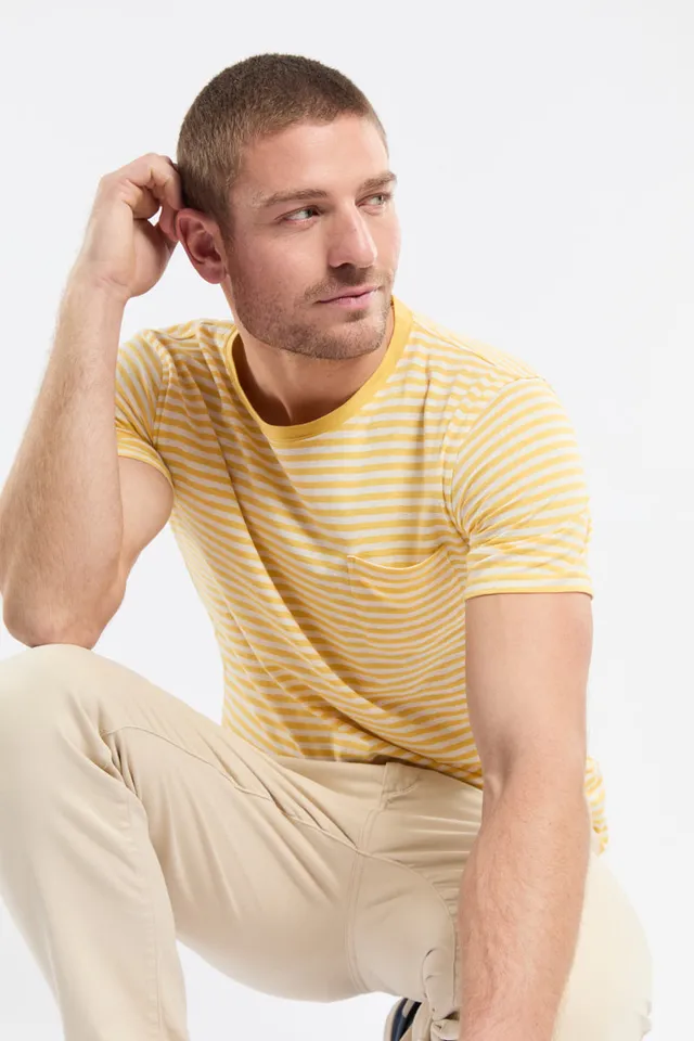 armor-lux-t-shirt-ray-h-ritage-coton-et-lin-homme image 1