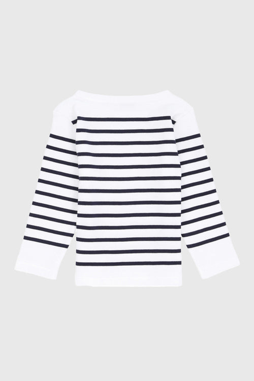 armor-lux-amiral-marini-re-enfant-coton-interlock-col-bateau image 3