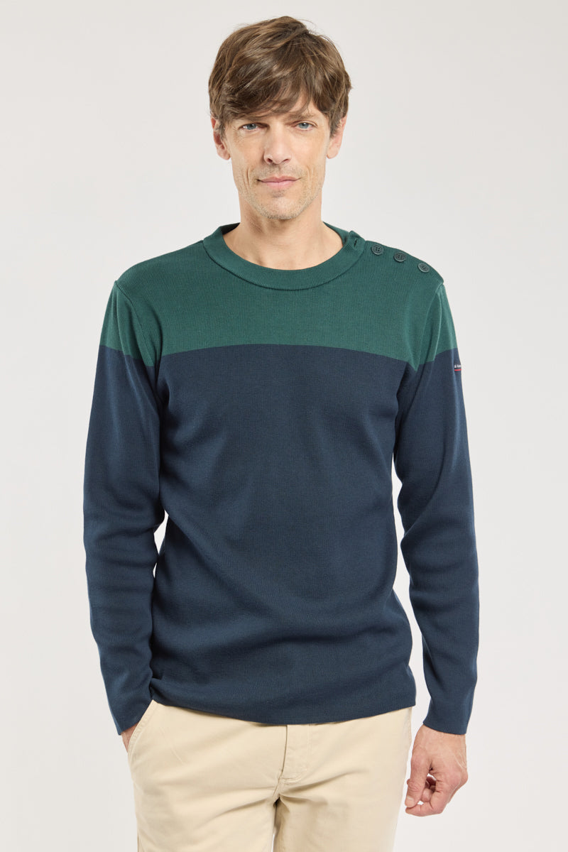 armor-lux-pull-marin-bicolore-coton-homme image 4