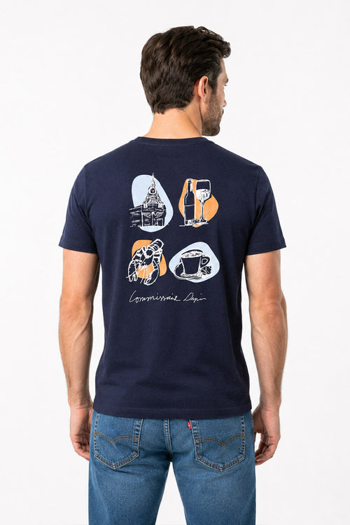 armor-lux-t-shirt-mixte-commissaire-dupin-uni-en-coton image 3