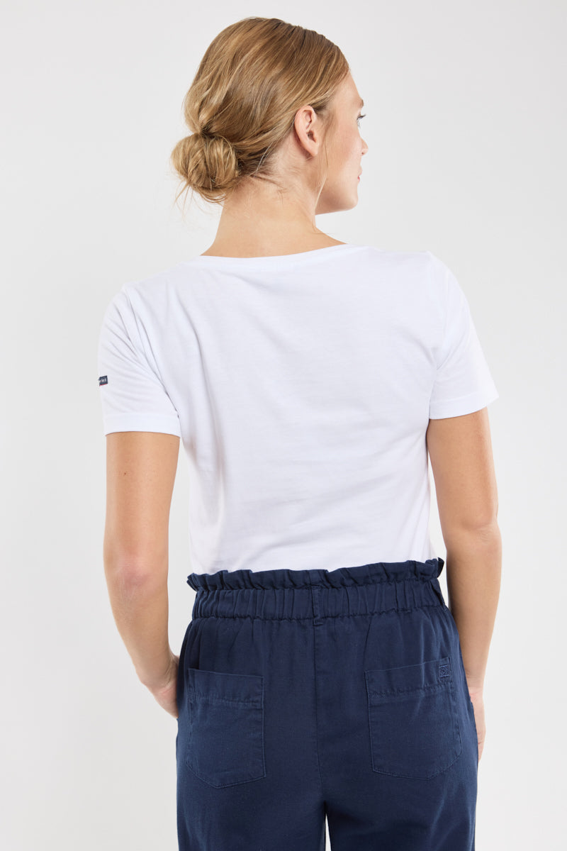 armor-lux-t-shirt-col-v-femme-coton-l-ger image 2