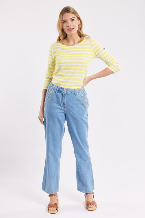 armor-lux-breton-striped-shirt-femme-3-4-sleeves-heavy-cotton-200-g-m image 4
