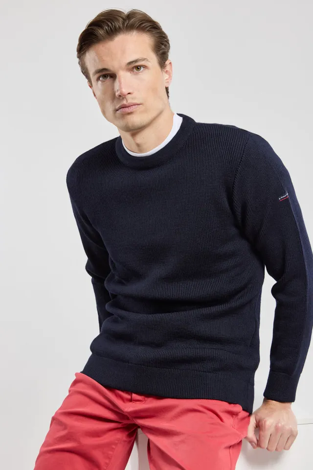 armor-lux-pull-camaret-100-laine-col-rond-homme image 1