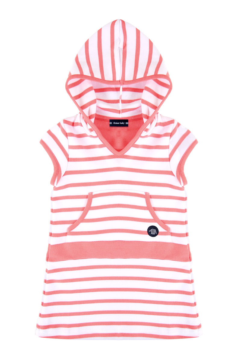 armor-lux-robe-balancelle-baby-capuche-coton-pais image 1