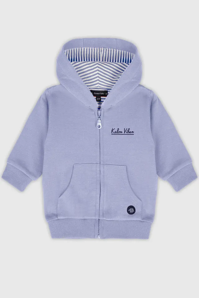 armor-lux-sweat-zipp-baby-coton-capuche-kalon-vihan image 1