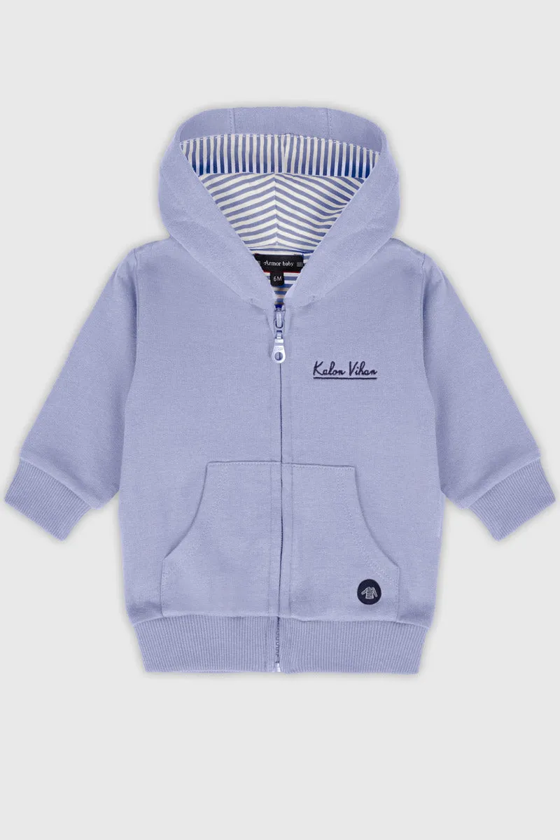 armor-lux-sweat-zipp-baby-coton-capuche-kalon-vihan image 1