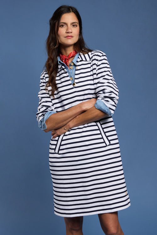 armor-lux-robe-marini-re-femme-col-marin-poches-coton-rustique-245g-m image 4