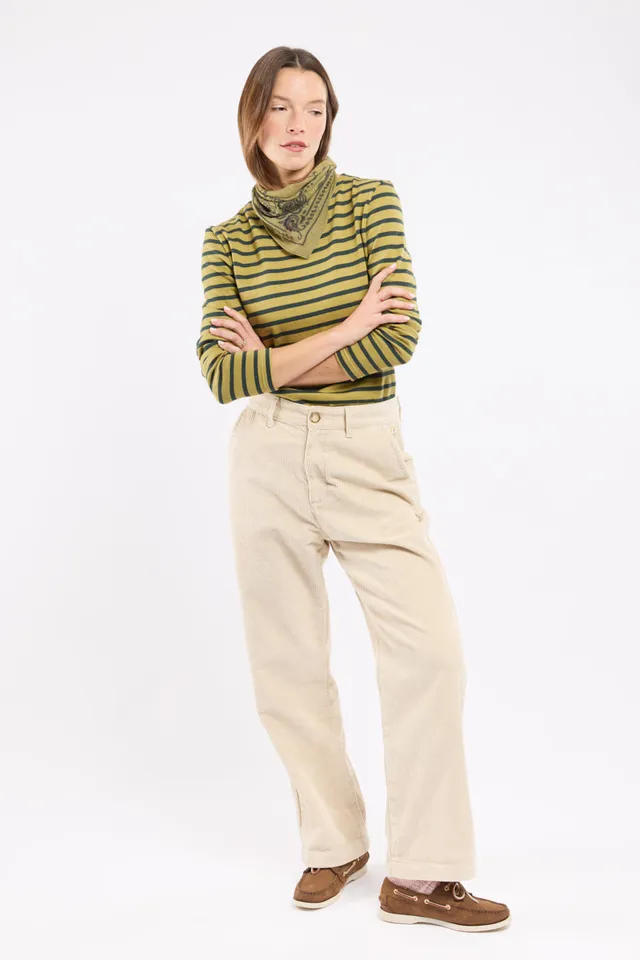 armor-lux-pantalon-large-femme-velours-c-tel-coton-et-lin-h-ritage image 1