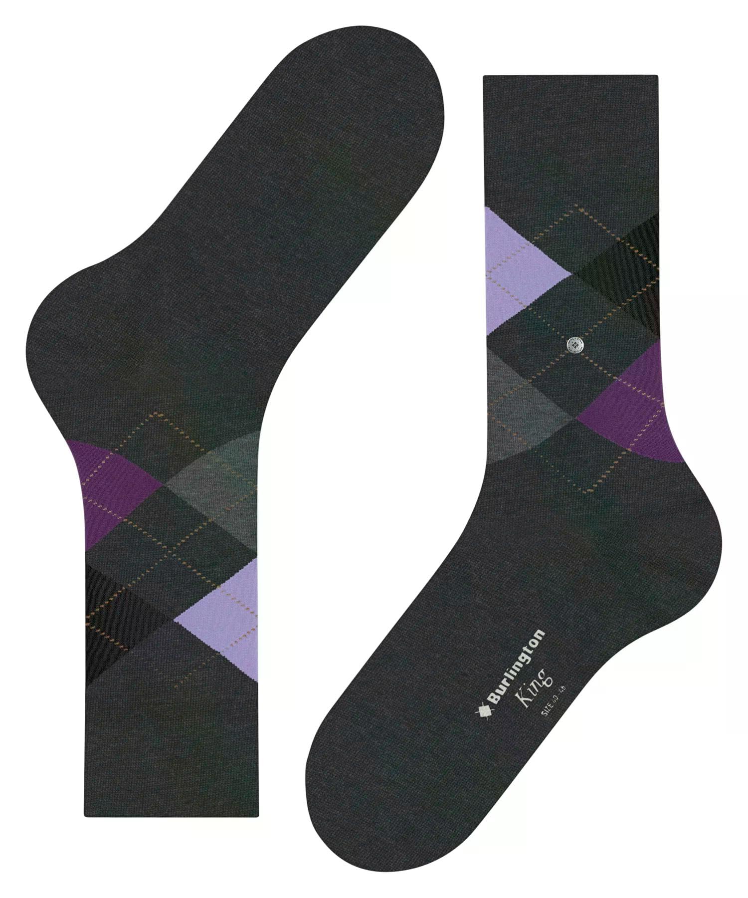 burlington-king-chaussettes-homme-coton-gris-oil-3986-40-46 image 5