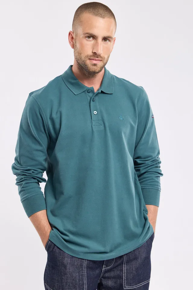 armor-lux-polo-homme-manches-longues-coton-piqu-4 image 1