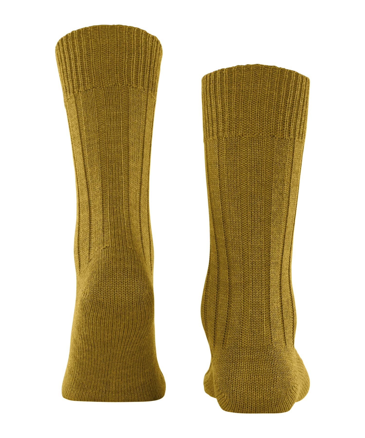 burlington-dover-chaussettes-homme-laine-jaune-moutarde image 2