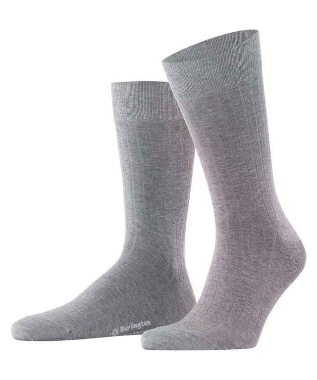 burlington-duke-street-chaussettes-homme-gris-steel-melange-3165-40-46 image 1