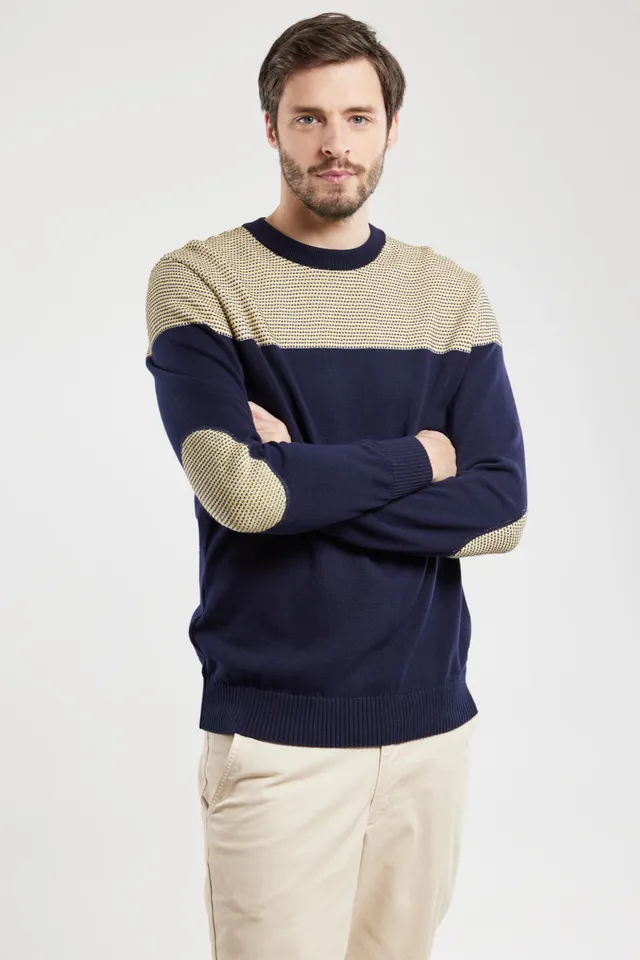 armor-lux-pull-coudi-res-homme-deauville-coton image 1