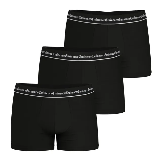 eminence-lot-de-3-boxers-homme-business-coton-stretch-longue-dur-e-noir image 1