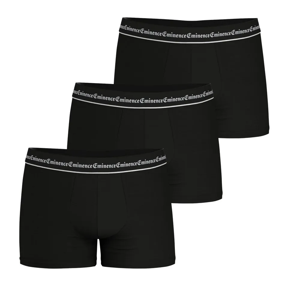 eminence-lot-de-3-boxers-homme-business-coton-stretch-longue-dur-e-noir image 1
