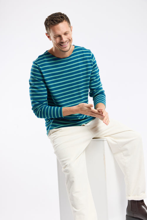 armor-lux-marini-re-homme-original-coton-pais-bross-col-bateau image 2