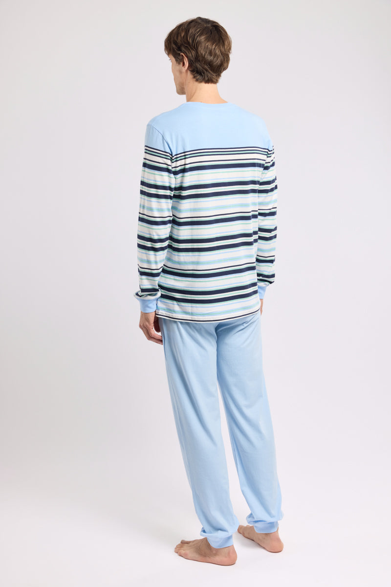 armor-lux-pyjama-jogging-ray-homme-coton-l-ger image 4