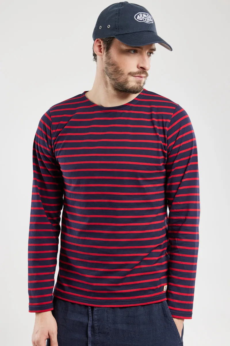 armor-lux-ploz-vet-marini-re-homme-coton-l-ger-col-bateau image 1