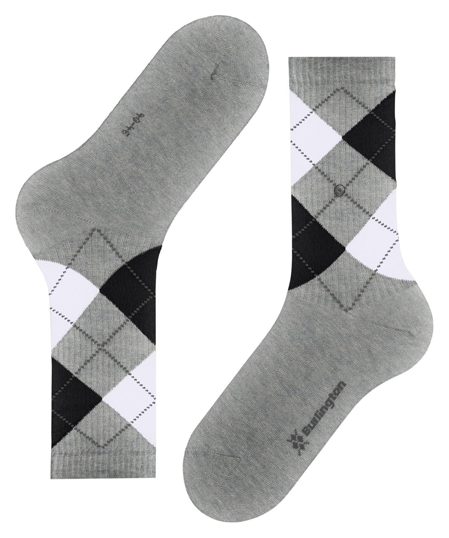 burlington-rib-court-chaussettes-homme-gris-light-heather-3223-40-46 image 7