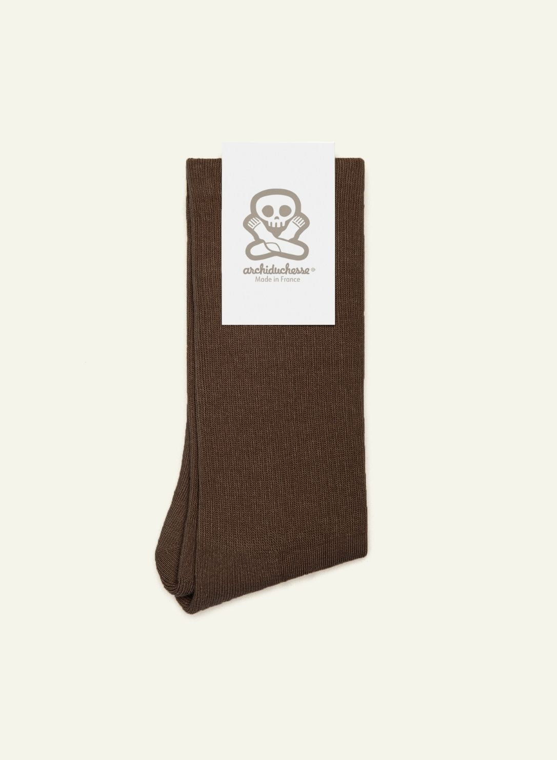 archiduchesse-bouclette-marron-chocolat-chaussettes-hiver-chaudes image 3