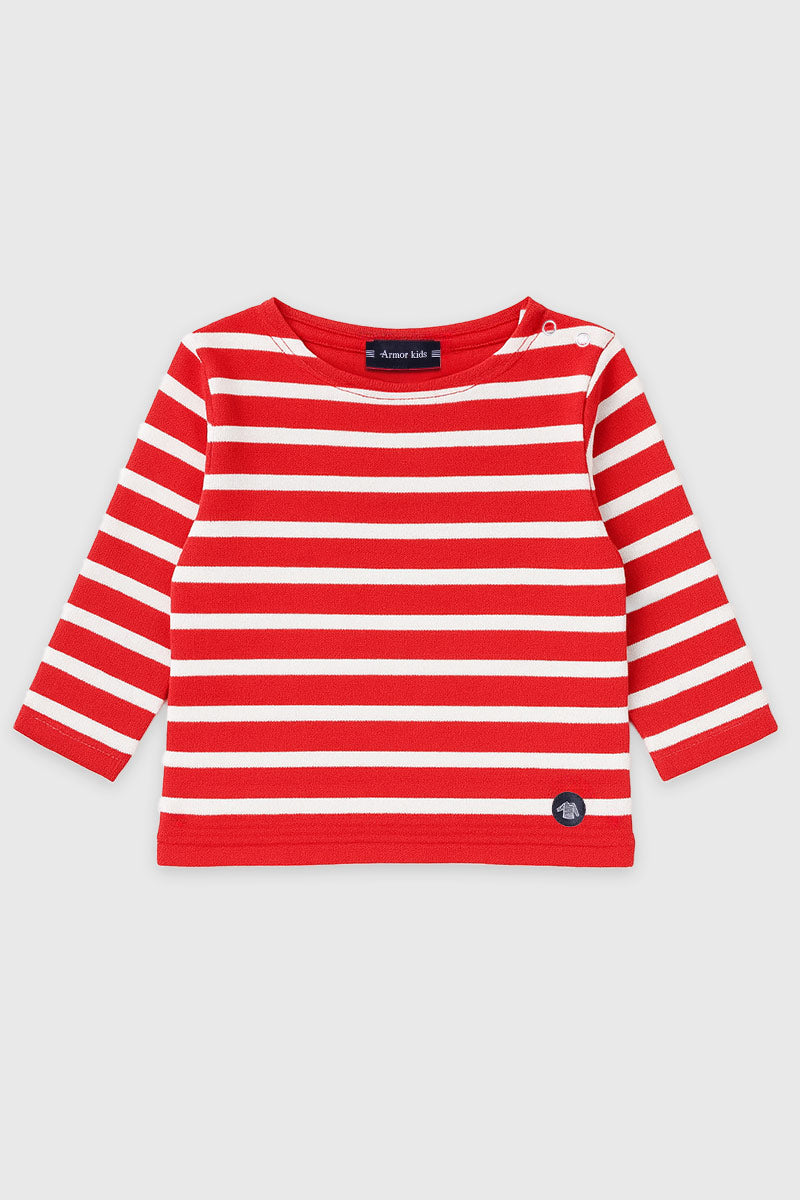 armor-lux-marini-re-baby-manches-longues-100-coton-rustique-245g-m image 1