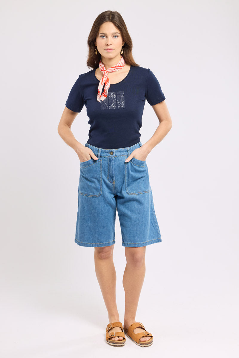 armor-lux-t-shirt-s-rigraphi-femme-coton-l-ger-h-ritage image 3