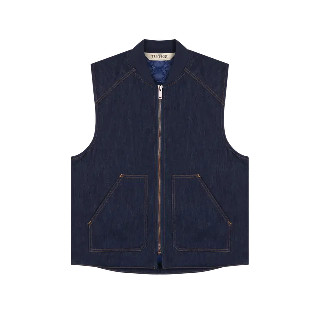 atelier-tuffery-gilet-sans-manches-femme-en-jean-brut-doubl-laine-fran-aise image 1