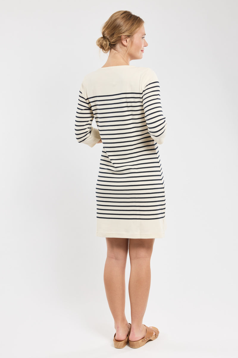 armor-lux-robe-ile-tudy-maille-interlock-coton-pais-manches-3-4 image 4