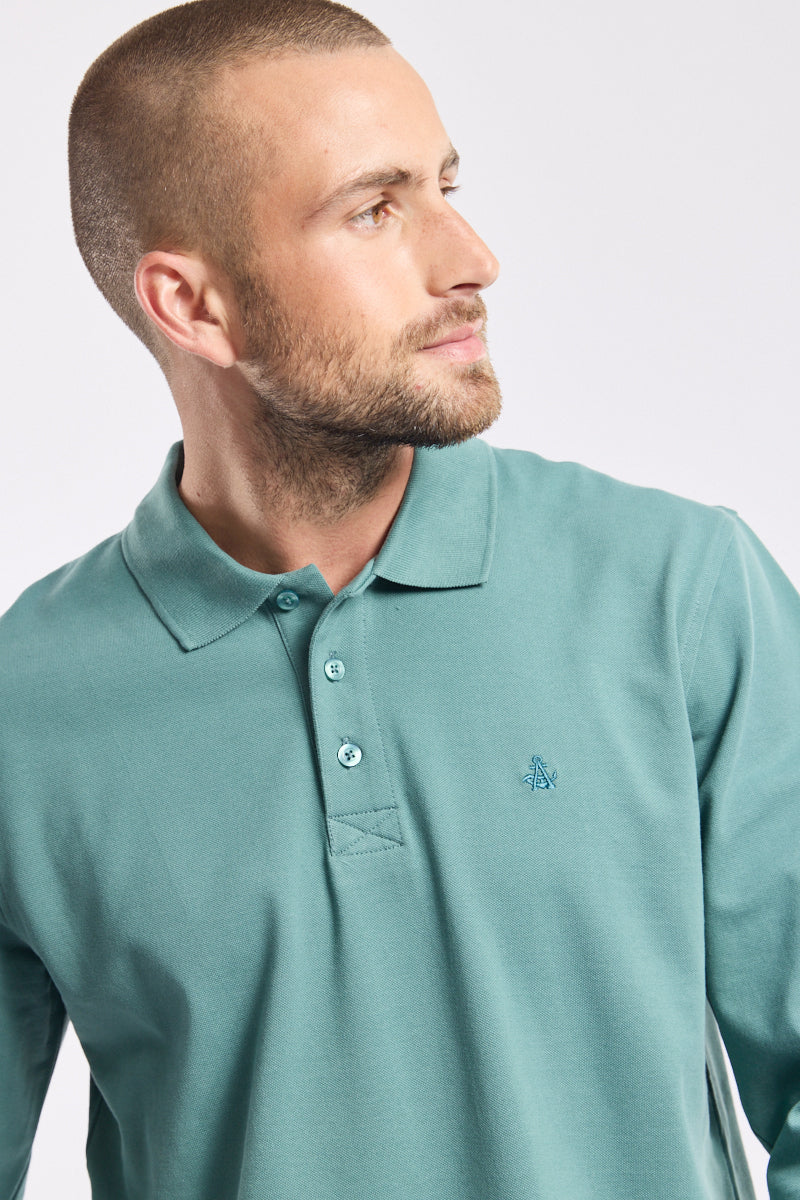 armor-lux-polo-manches-longues-coton-piqu-stretch image 3