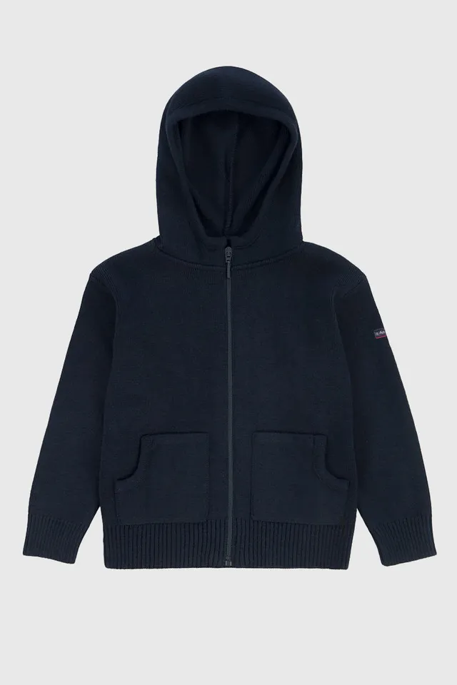 armor-lux-yann-kids-gilet-zipp-enfant-laine-capuche image 1