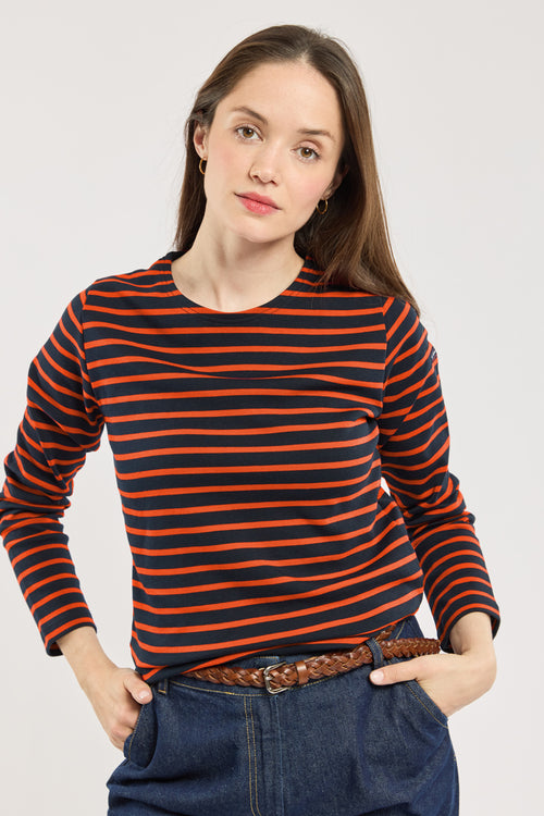 armor-lux-lesconil-marini-re-femme-coton-pais-260g-m image 2