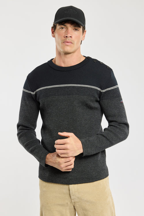armor-lux-pull-marin-homme-rayures-fines-100-laine image 6