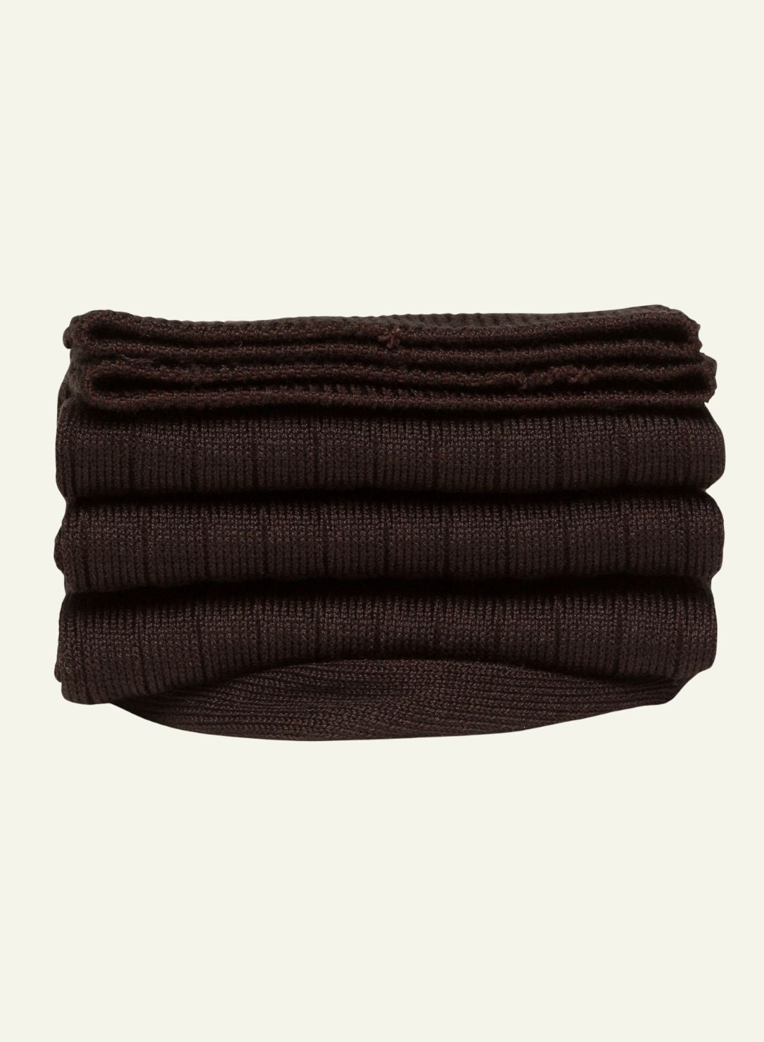archiduchesse-de-luxe-chaussettes-fil-d-cosse-marron-chocolat-noir image 1