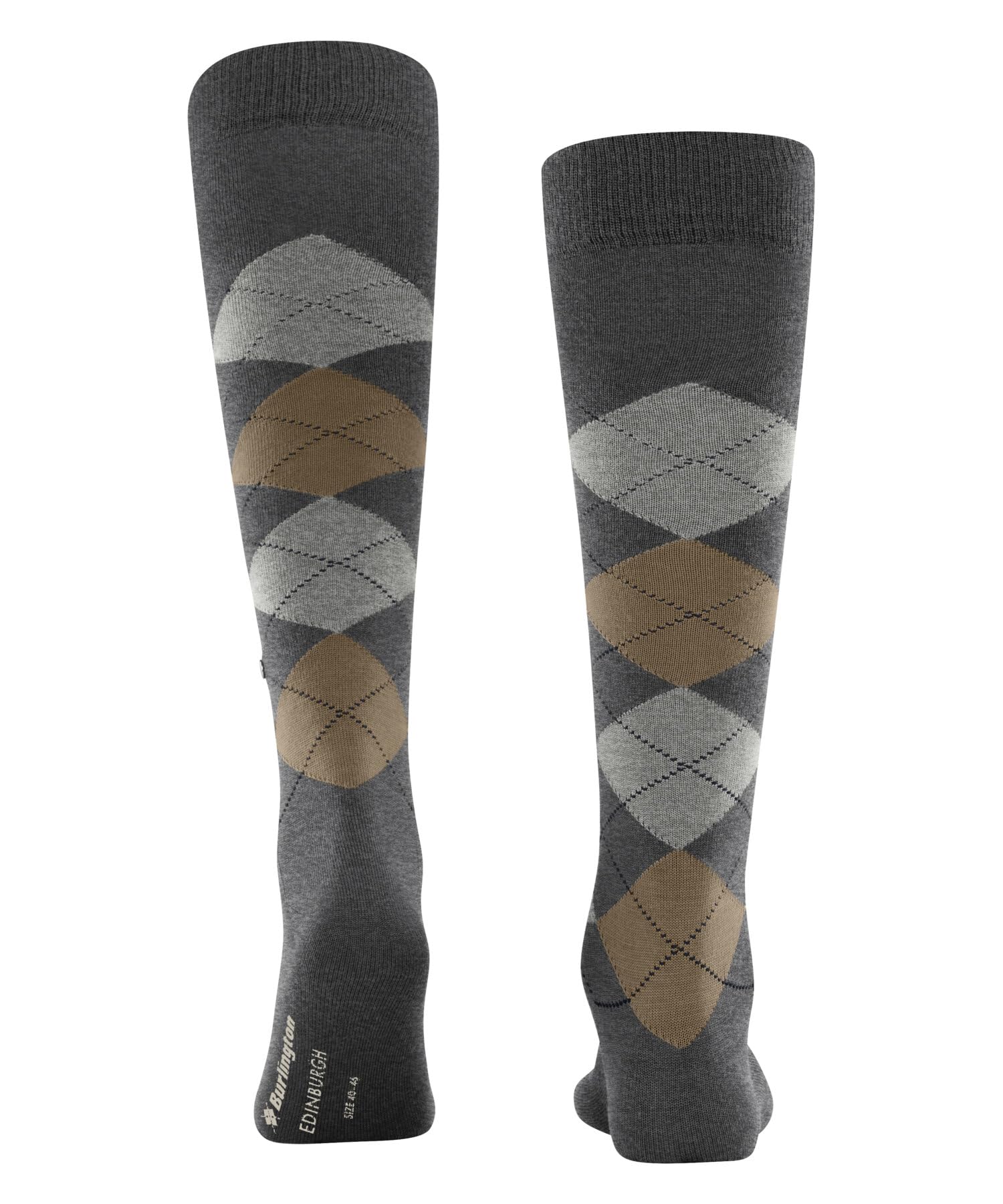 burlington-edinburgh-chaussettes-longues-homme-laine-gris-dark-grey-40-46 image 2