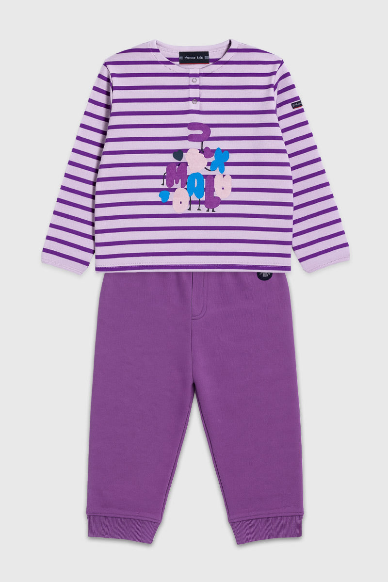 armor-lux-ensemble-pyjashort-kids-ray-100-coton image 1