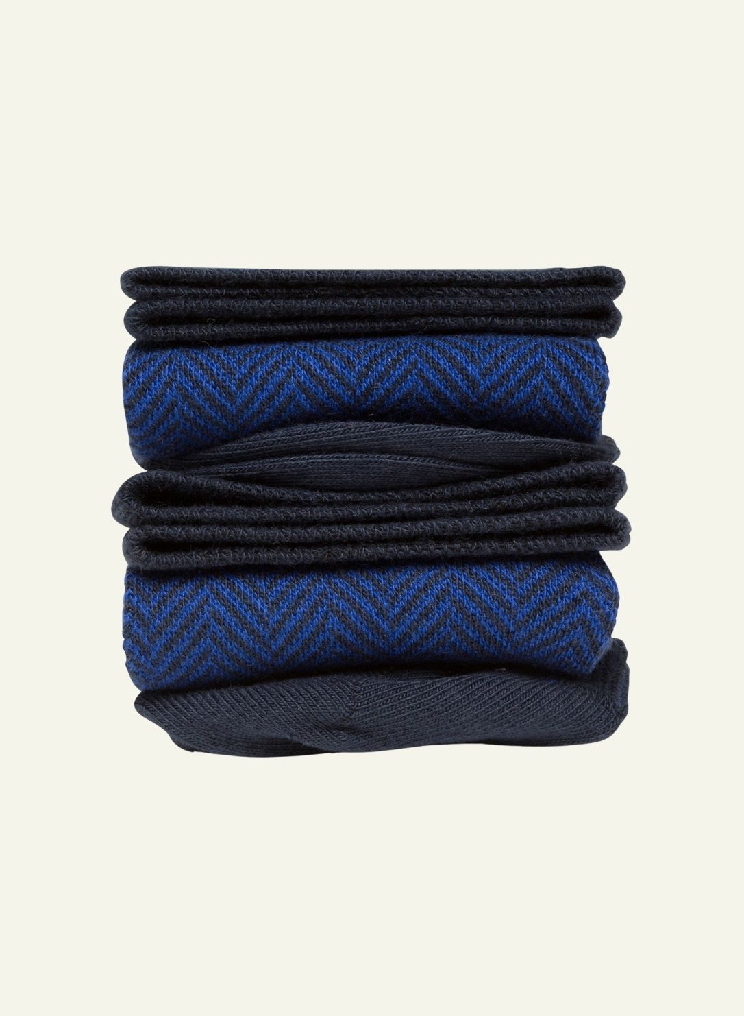 archiduchesse-chevronn-e-bleue-chaussettes-fantaisie-mi-hautes image 1