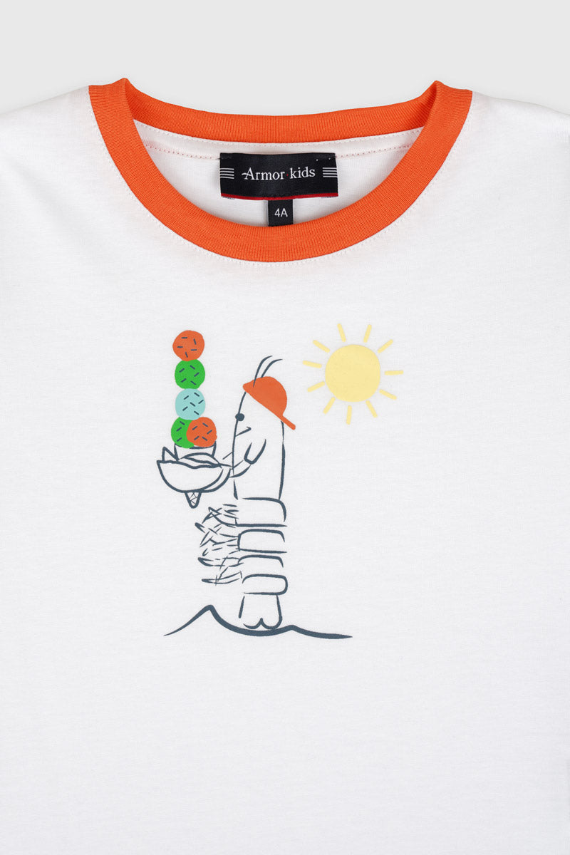 armor-lux-t-shirt-langoustine-kids-coton-l-ger-enfant image 2