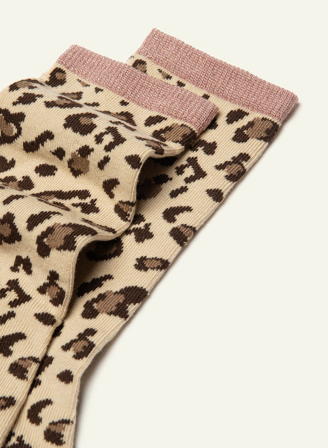 archiduchesse-chaussettes-fantaisie-l-opard-scintillante-rose image 4