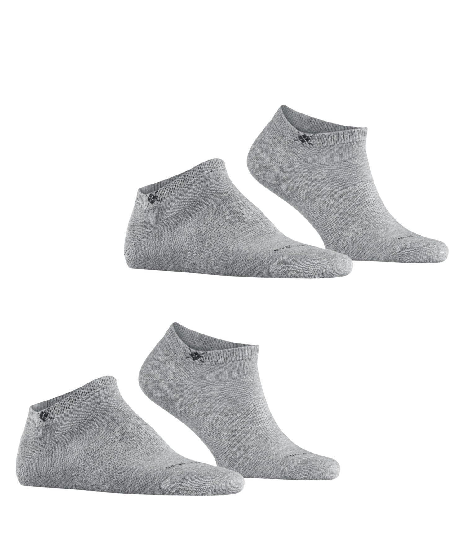 burlington-everyday-sneaker-lot-de-2-paires-chaussettes-basses-homme-coton-gris image 3