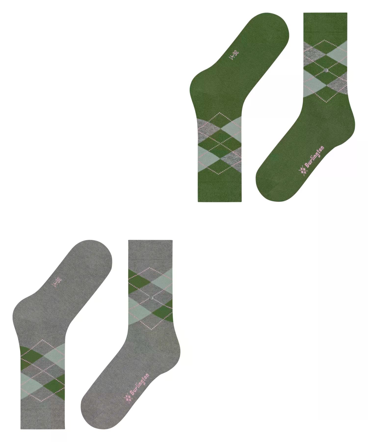 burlington-everyday-argyle-chaussettes-opaques-femme-coton-biologique image 5