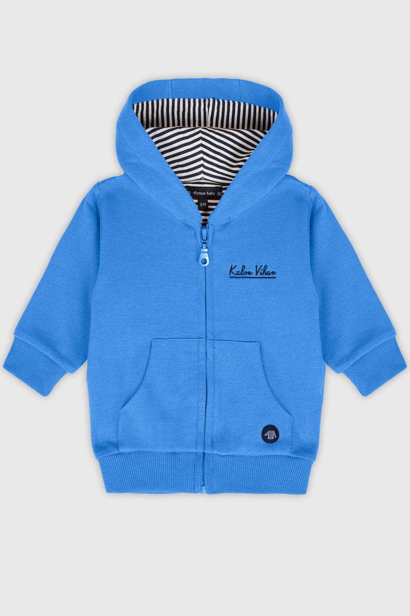 armor-lux-sweat-zipp-baby-coton-capuche image 1