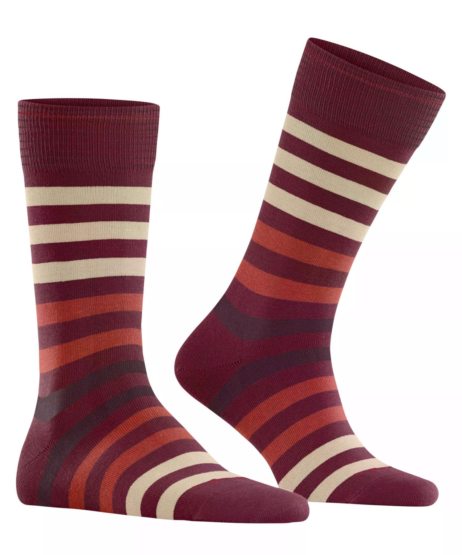 burlington-blackpool-chaussettes-homme-coton-fantaisie-rouge-burgund-8011-40-46 image 3